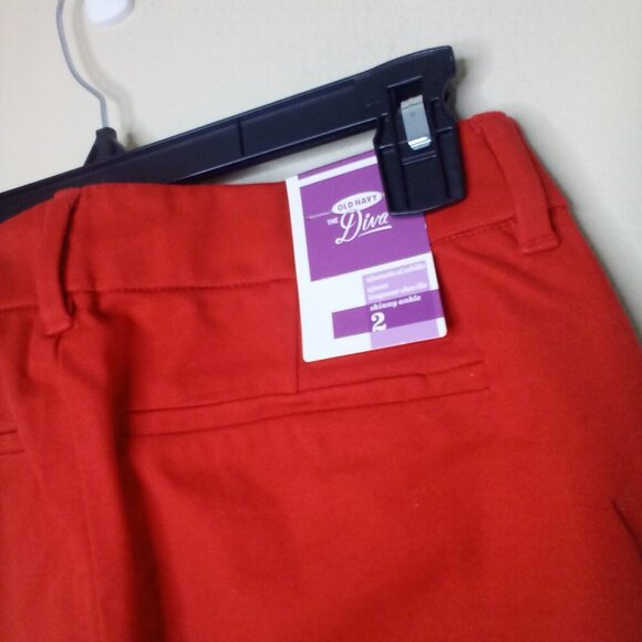 Old Navy The Diva Jeans Women 2 Skinny Ankle Red - Picture 14 of 14